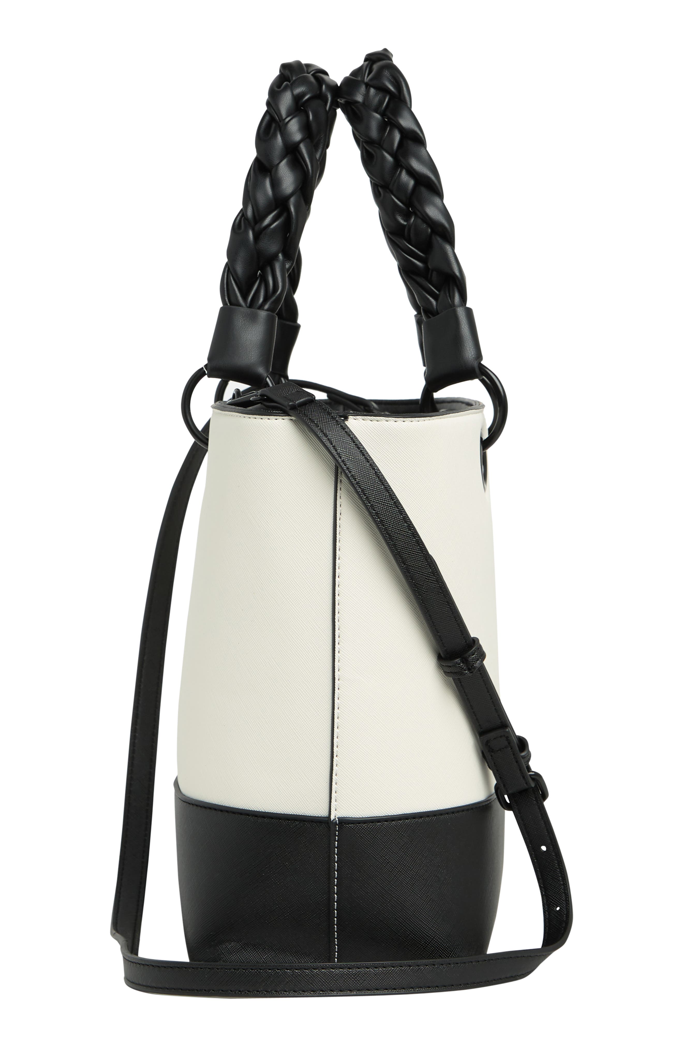 Betsey Johnson Braided Top Handle Tote Bag, Alternate, color, 