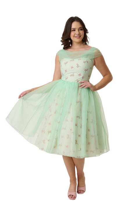 1960s Modern Art Swing Dress