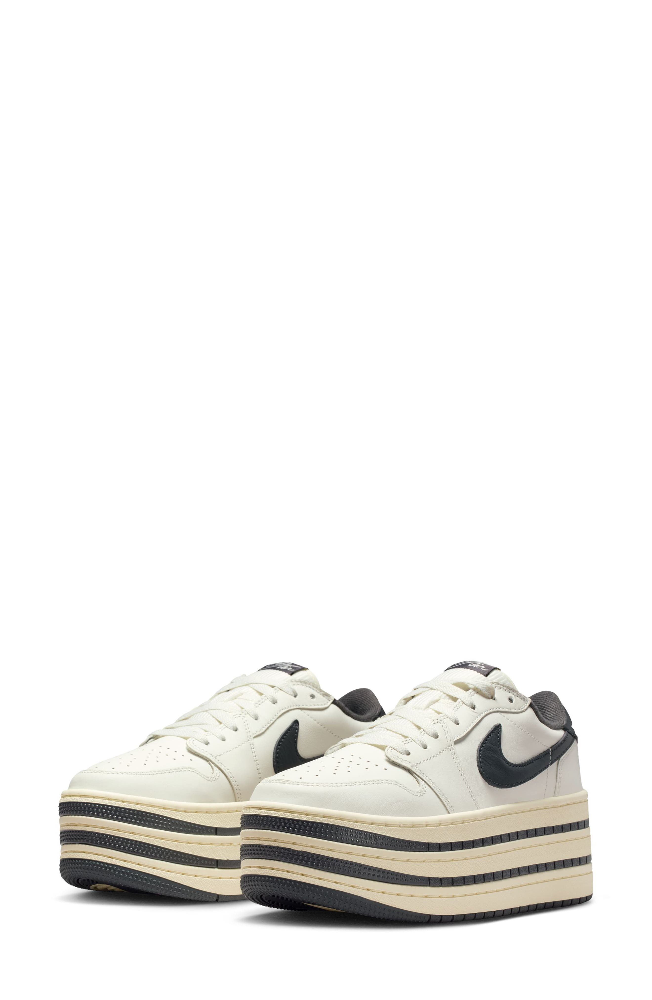 Jordan Air Jordan 1 Triple Platform Basketball Sneaker, Main, color, Sail/ Anthracite/ Coconut Milk