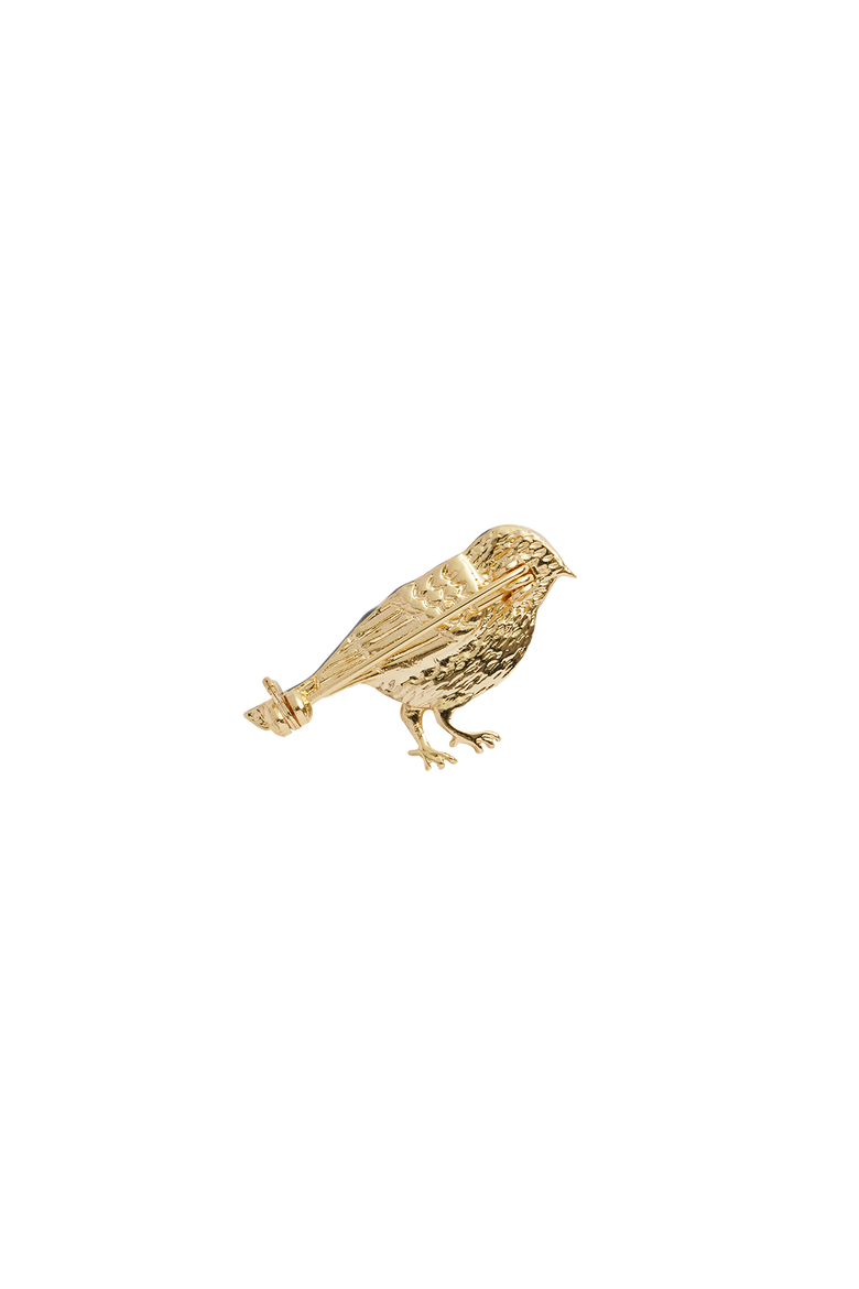 Enamel Blue Tit Brooch, Alternate, color, Multi & Gold