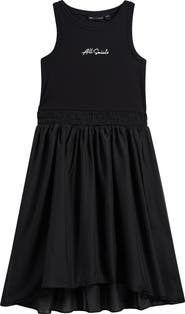 smALLSAINTS by ALLSAINTS Kids' Zenia Jersey & Chiffon Dress