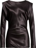 Saint Laurent Fluid Silk Satin Top