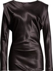 Saint Laurent Fluid Silk Satin Top