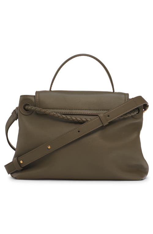 Bottega Veneta Small Ciao Ciao Knot Detail Leather Top Handle Bag In Green