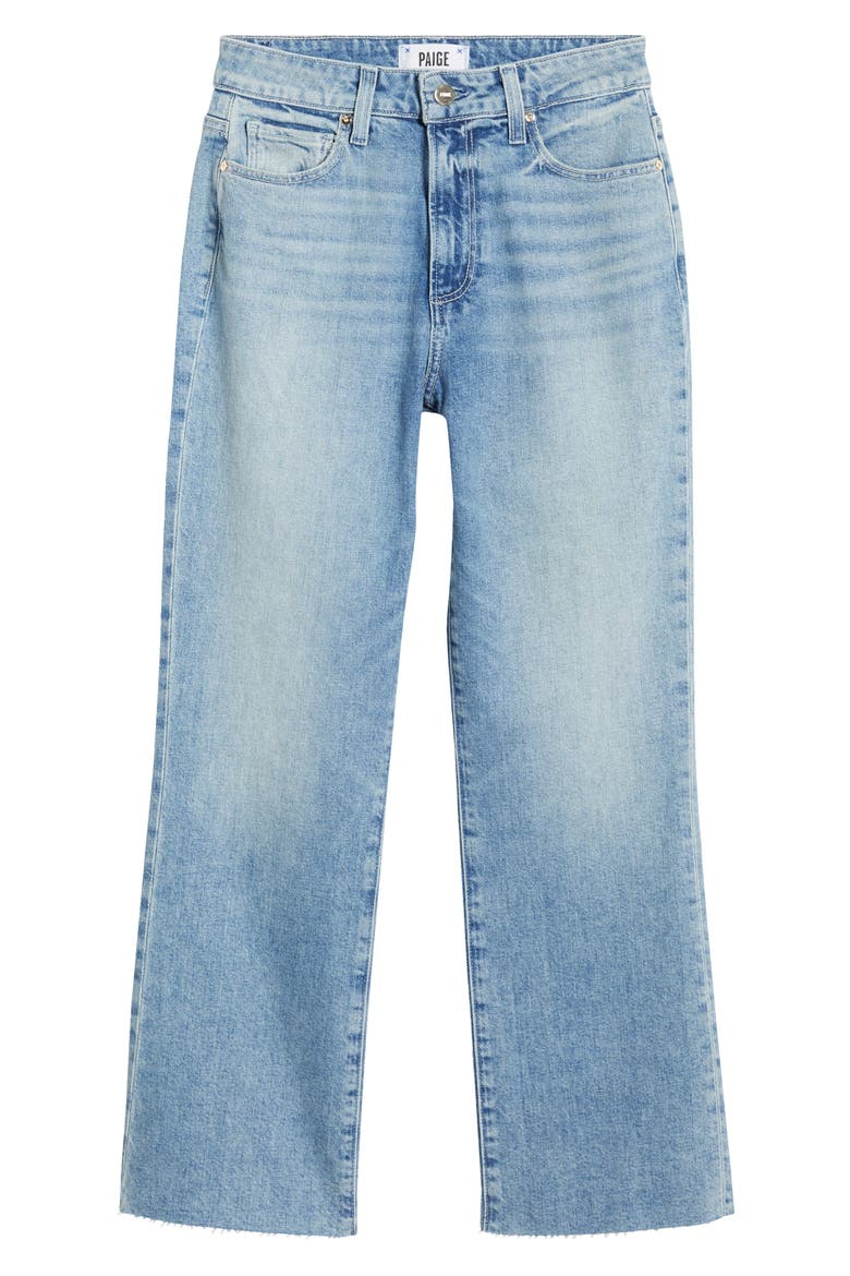 Courtney Raw Hem High Waist Ankle Flare Jeans, Alternate, color, LARAMBLA