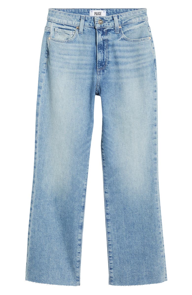 PAIGE Courtney Raw Hem High Waist Ankle Flare Jeans, Alternate, color,