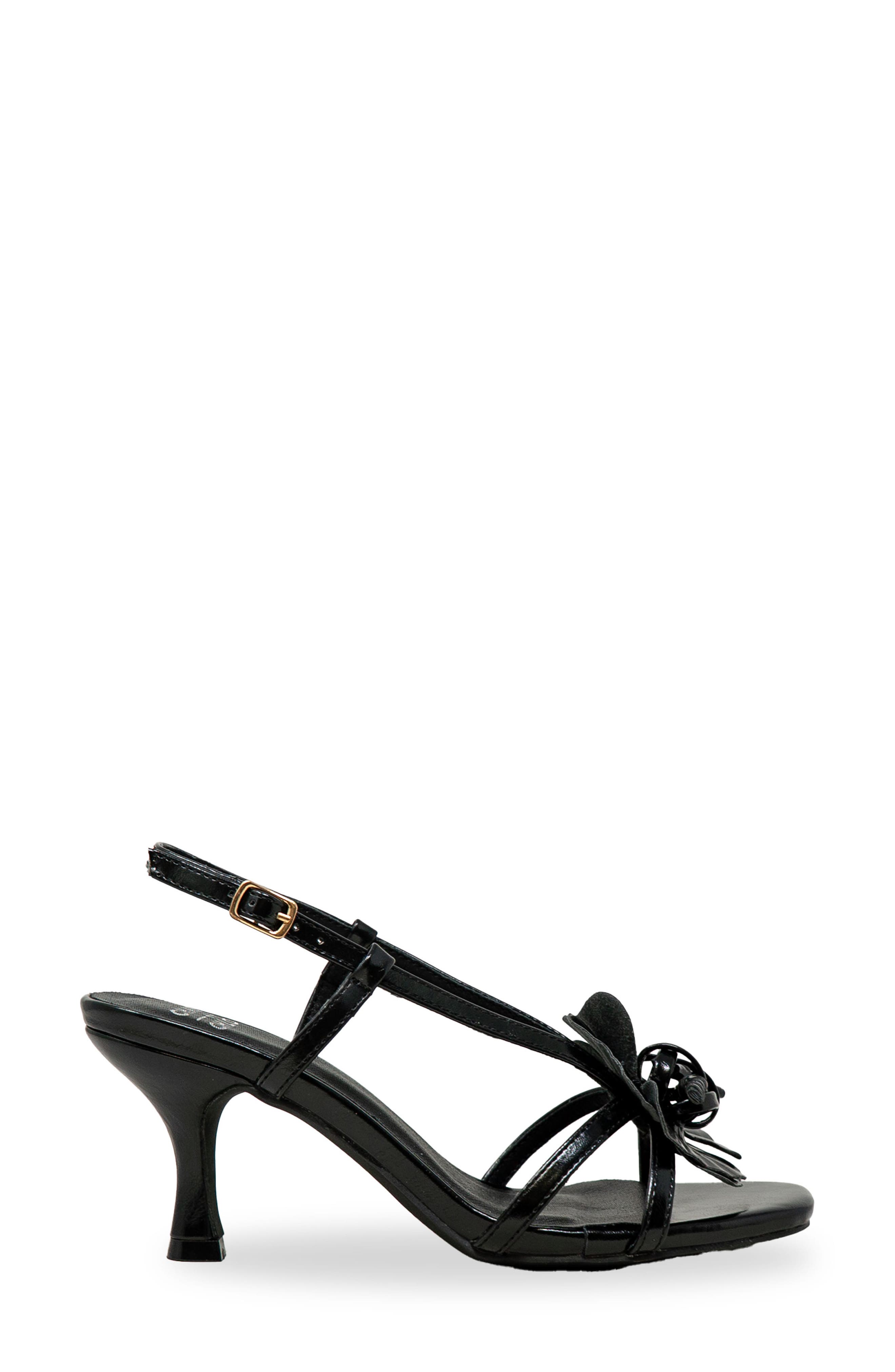 CHASE AND CHLOE Slingback Sandal, Alternate, color, Black