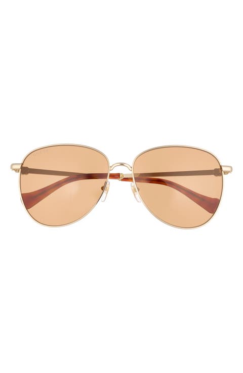 60mm Aviator Sunglasses