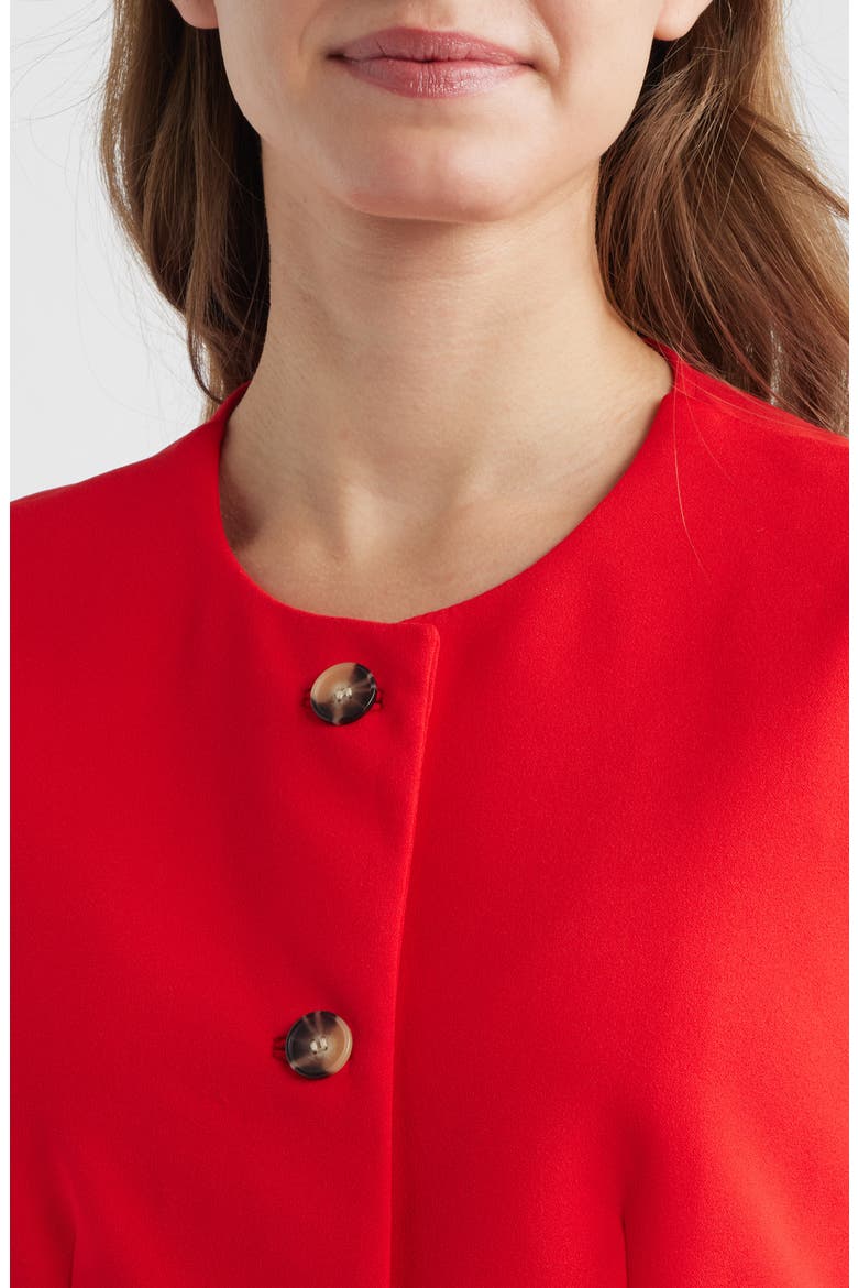 Collarless Vest, Alternate, color, BEGONIA RED