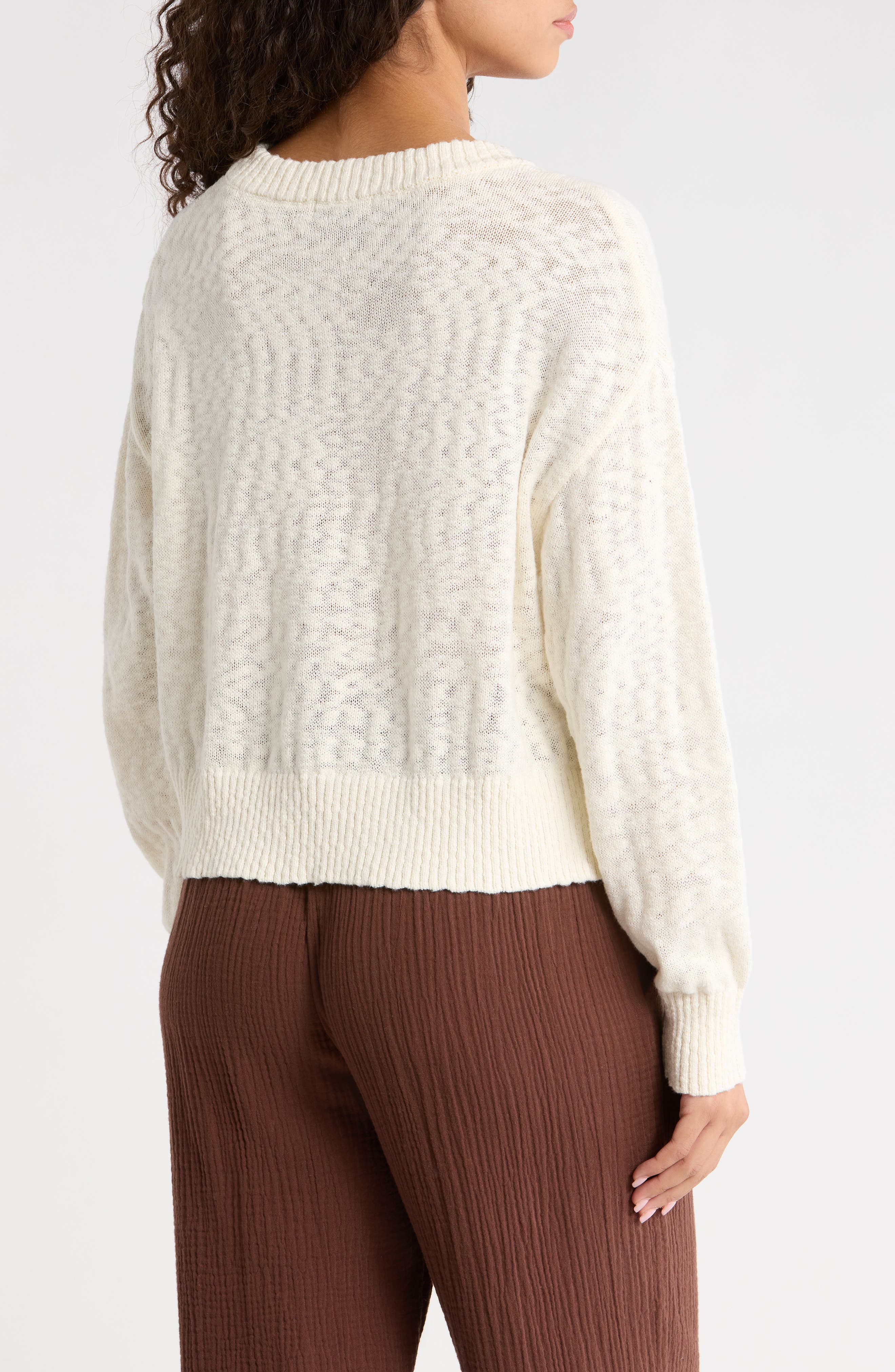Sea Breeze Cotton Crewneck Sweater - image 2