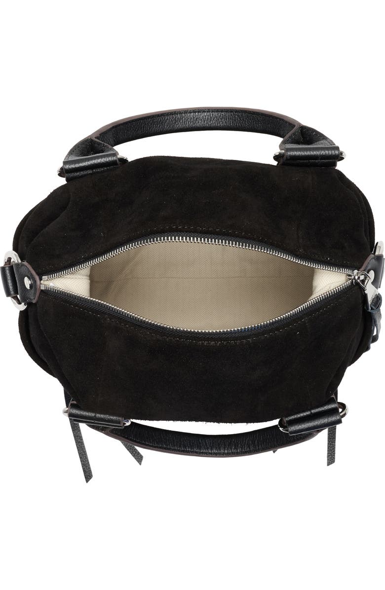 AIMEE Sierra Satchel Bag, Alternate, color, Black Suede