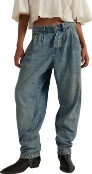 Free People Heartland High Waist Baggy Jeans