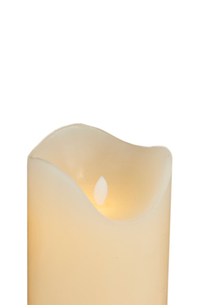 SONOMA SAGE HOME Gold Wax Gold Base Flameless Candle with Remote Control, Alternate, color, White