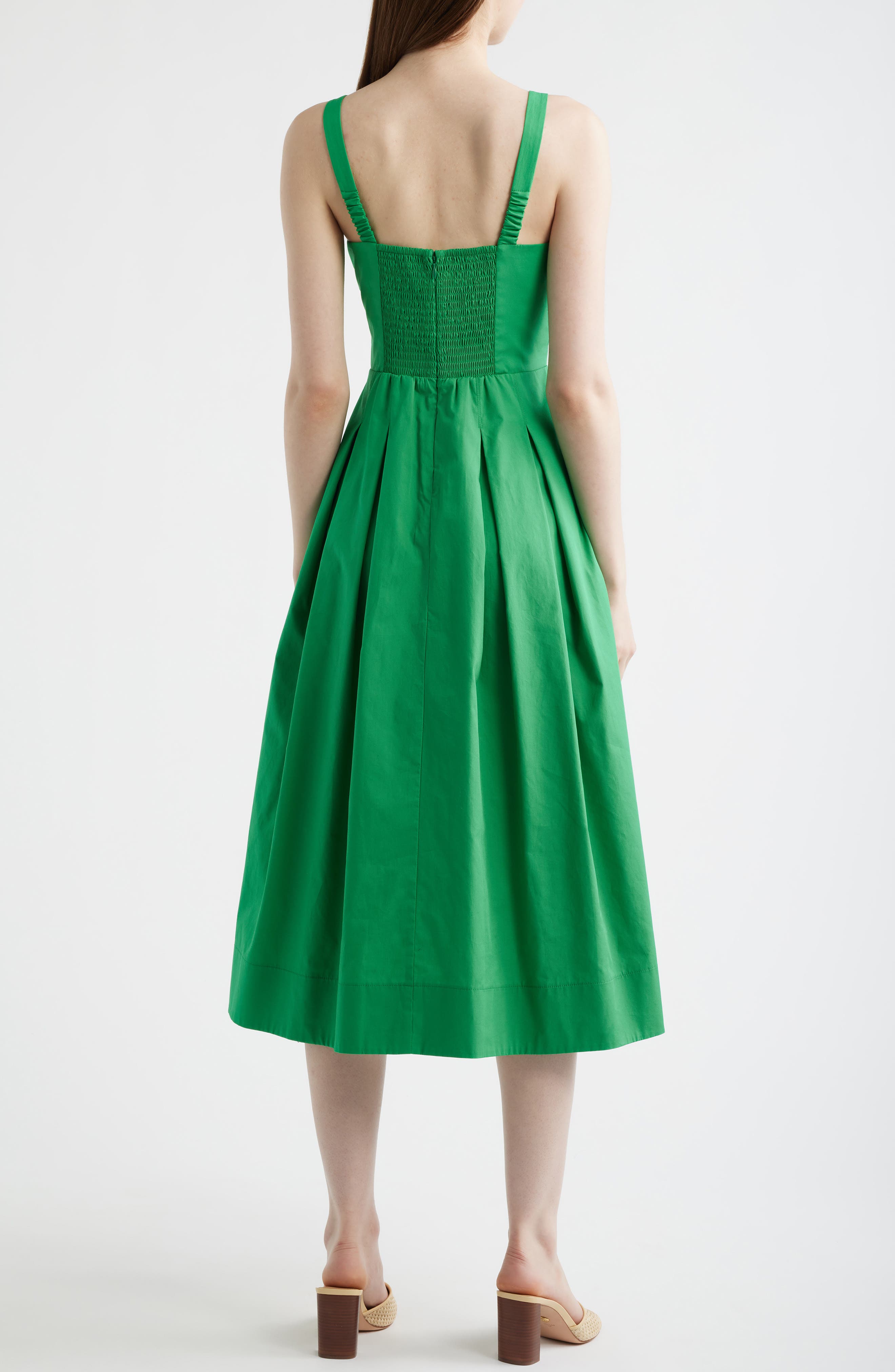 Pleated Cotton Dress - image 2