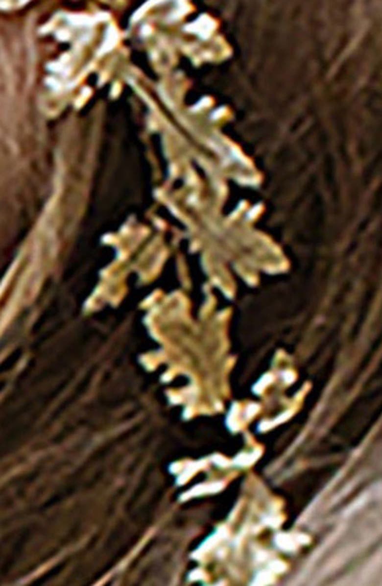 Brides & Hairpins Paula Grecian Leaf Halo & Sash, Alternate, color, 