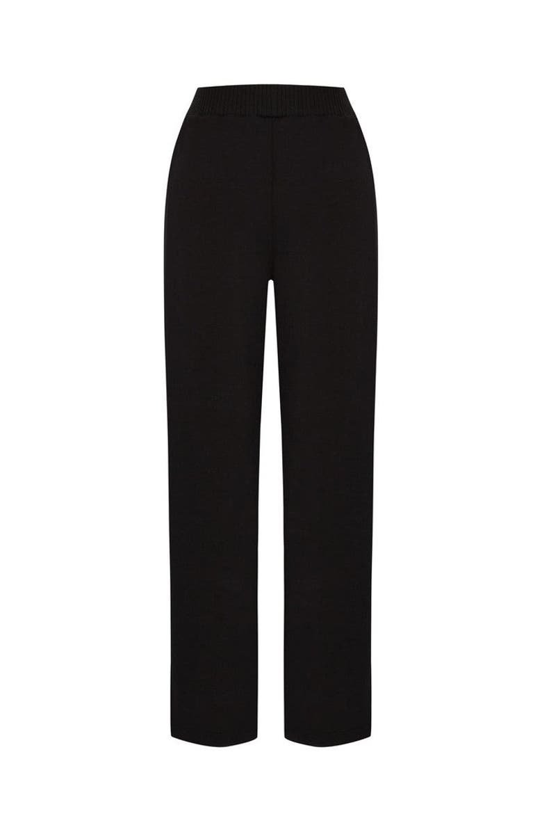 Exquise Elastic Waist Straight Cut Pants, Alternate, color, Pumpkin