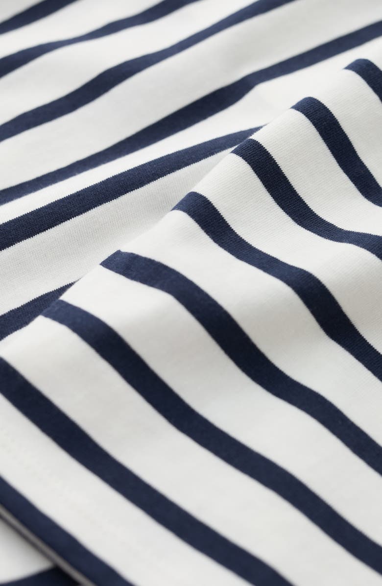 Seasalt Cornwall Sailor Stripe Organic Cotton Top, Alternate, color, Falmouth Breton Chalk Maritime