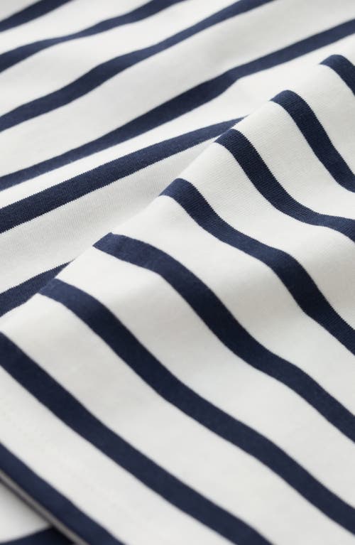 Seasalt Cornwall Sailor Stripe Organic Cotton Top In Multi