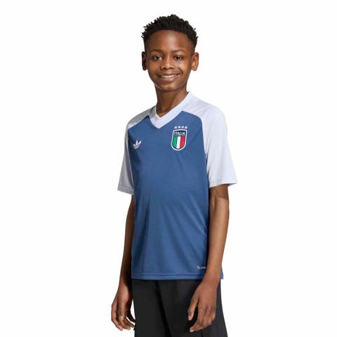 Youth adidas Blue Italy National Team 2026 Pre-Match Top