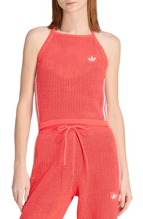 Open Stitch Halter Top