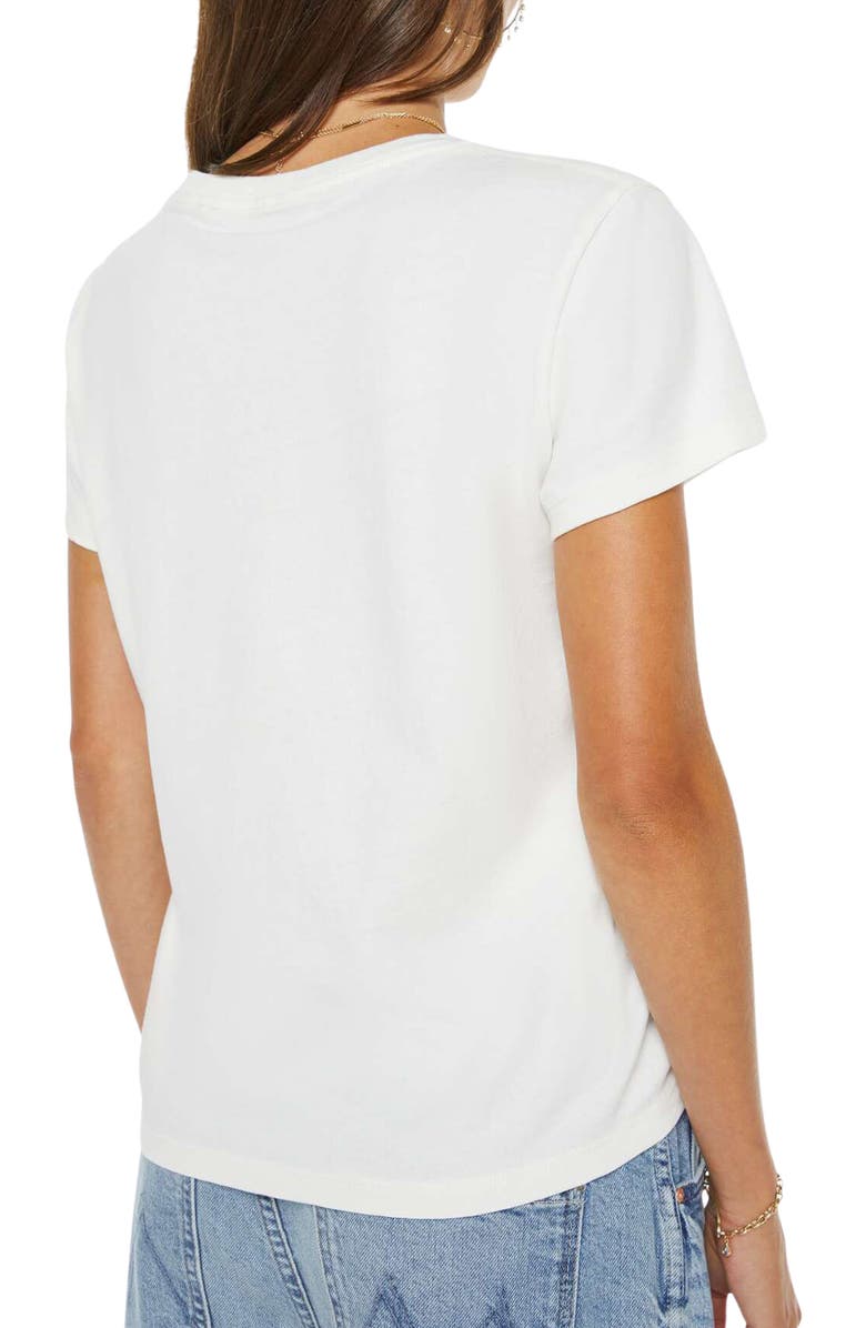 MOTHER The Goodie Goodie Embellished Cotton Graphic T-Shirt, Alternate, color, Why Try Harder