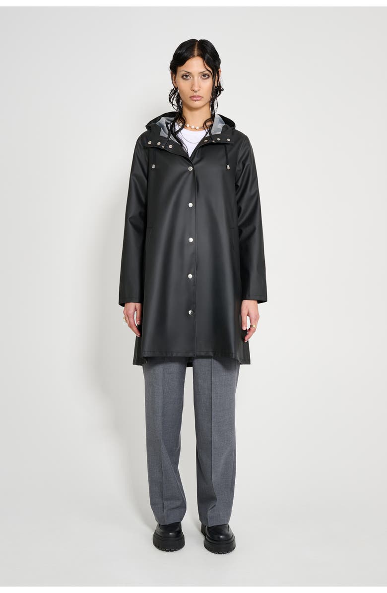 Stutterheim Mosebacke Lightweight Raincoat, Main, color, Black