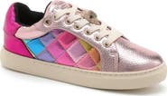 Kurt Geiger London Kids' Mini Lane Stained Glass Leather Sneaker