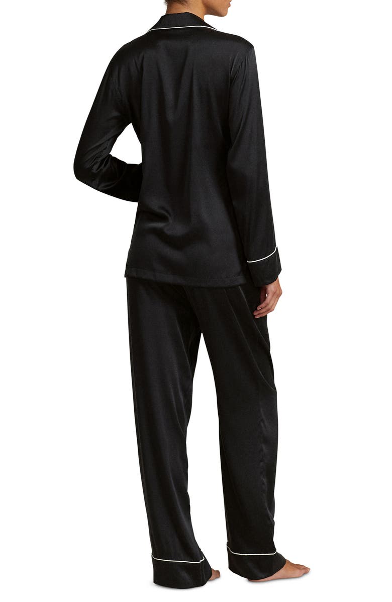 Polo Ralph Lauren Stretch Silk Pajamas, Alternate, color, 