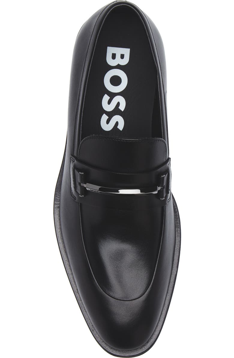 BOSS Derrek Leather Loafer, Alternate, color, Blk