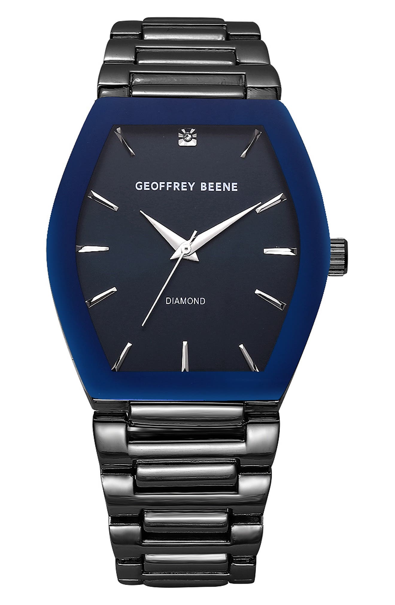 GEOFFREY BEENE Gen Diamond Bracelet Watch, 42mm