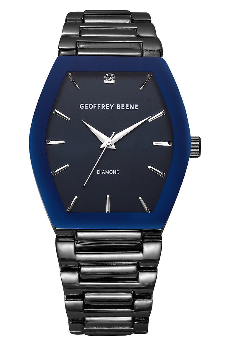 Gen Diamond Bracelet Watch, 42mm, Main, color, GUNMETAL