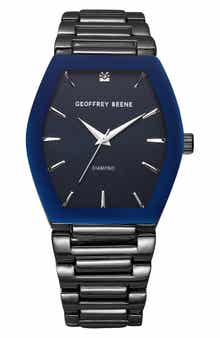 GEOFFREY BEENE Gen Diamond Bracelet Watch, 42mm