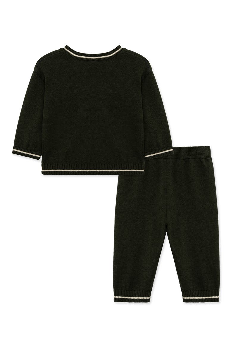 Kids' Puppy Sweater Set, Alternate, color, GREEN