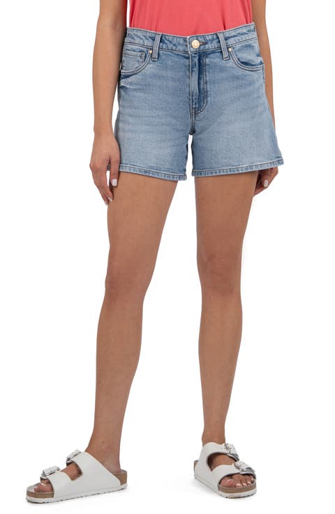 Jane Mid Rise Denim Shorts (Peaceful)
