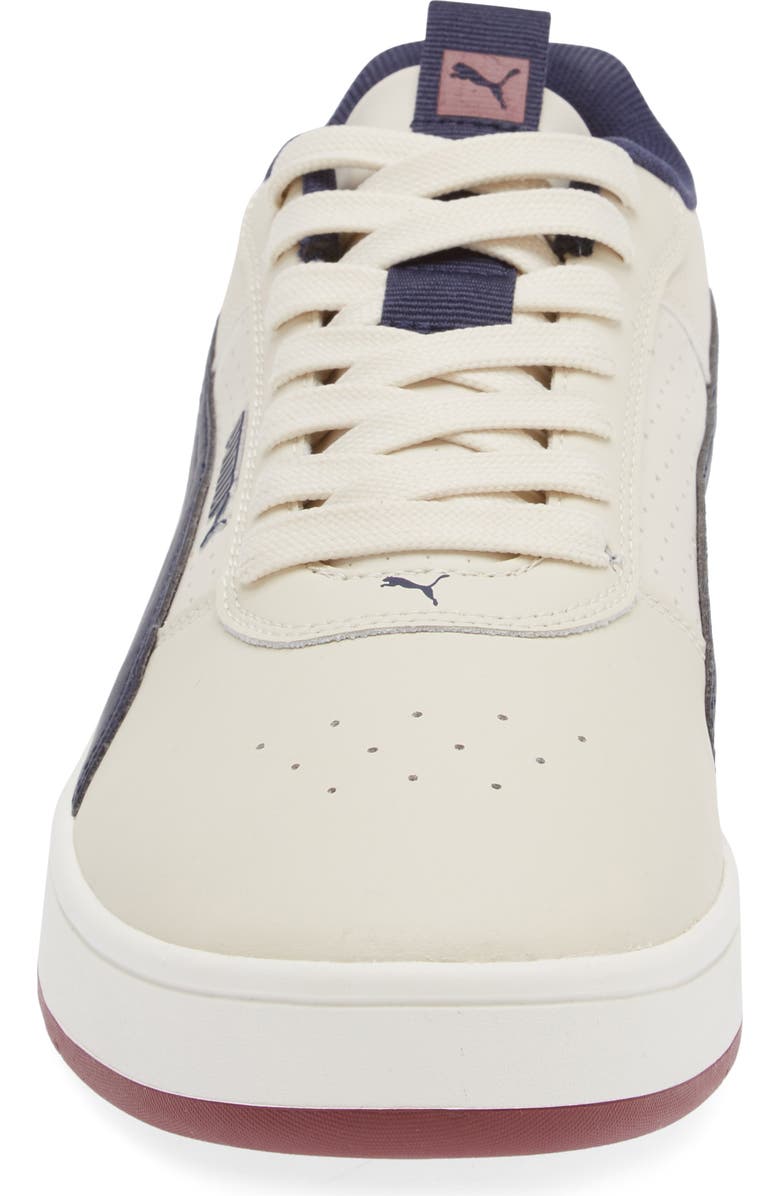 PUMA Court Ravine Sneaker, Alternate, color, Alpine Snow-Red-Navy