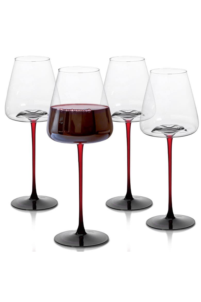 Large Concave Wine Glasses - Set of 2, Main, color, Clear