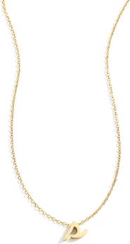 Mint & Lily Tiny Script Initial Necklace