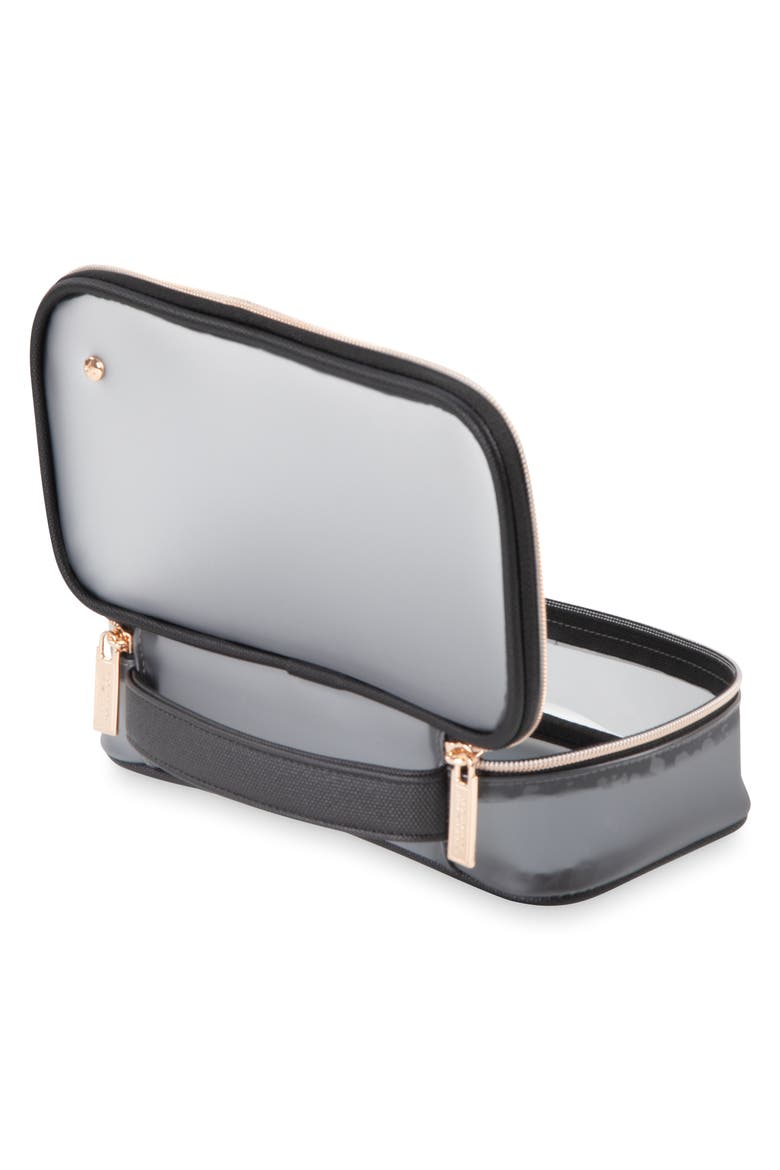 Medium Makeup Case, Alternate, color, BLACK