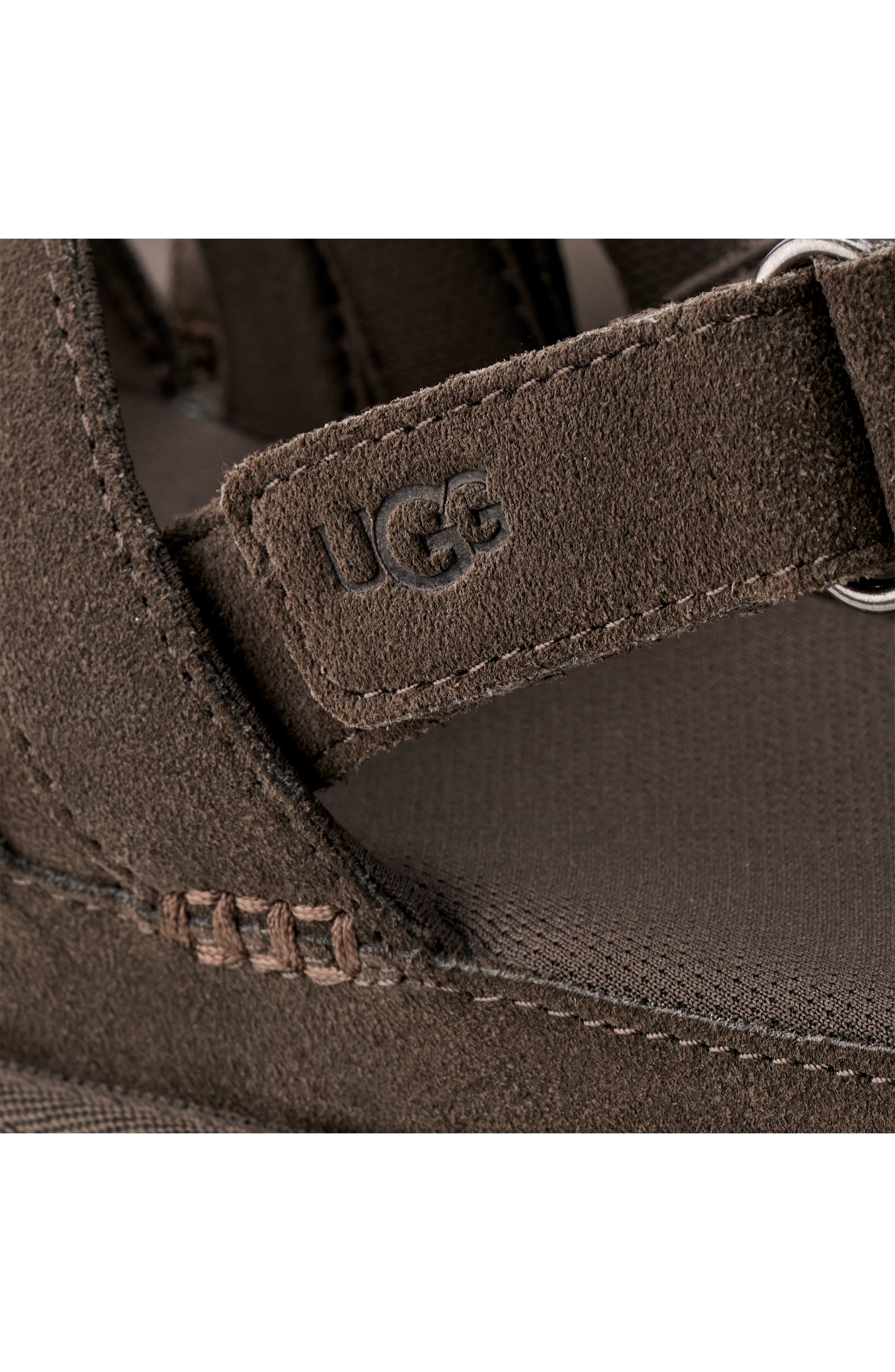 UGG<sup>®</sup> Goldenstar Gleam Sandal, Alternate, color, Dense Smoke