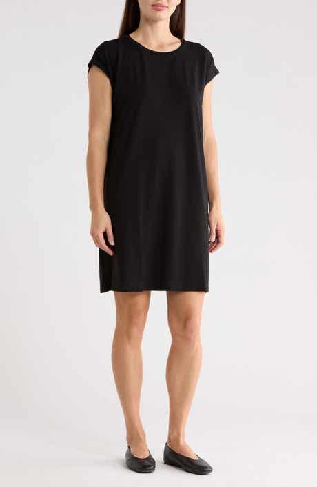 Eileen Fisher Crewneck Boxy Dress