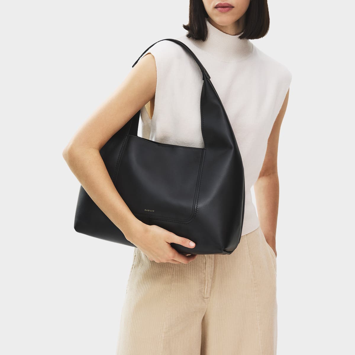 Radley The Maudie Large Open Top Shoulder Bag, Alternate, color, Black