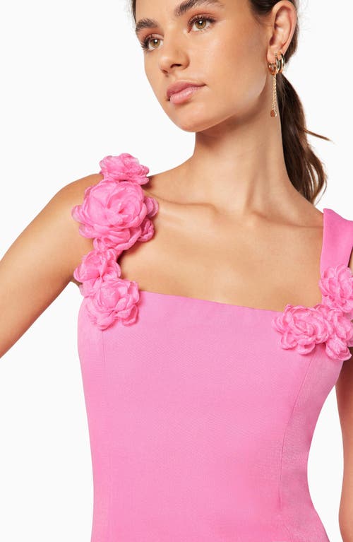 Elliatt Trompe Flower Detail Dress In Pink
