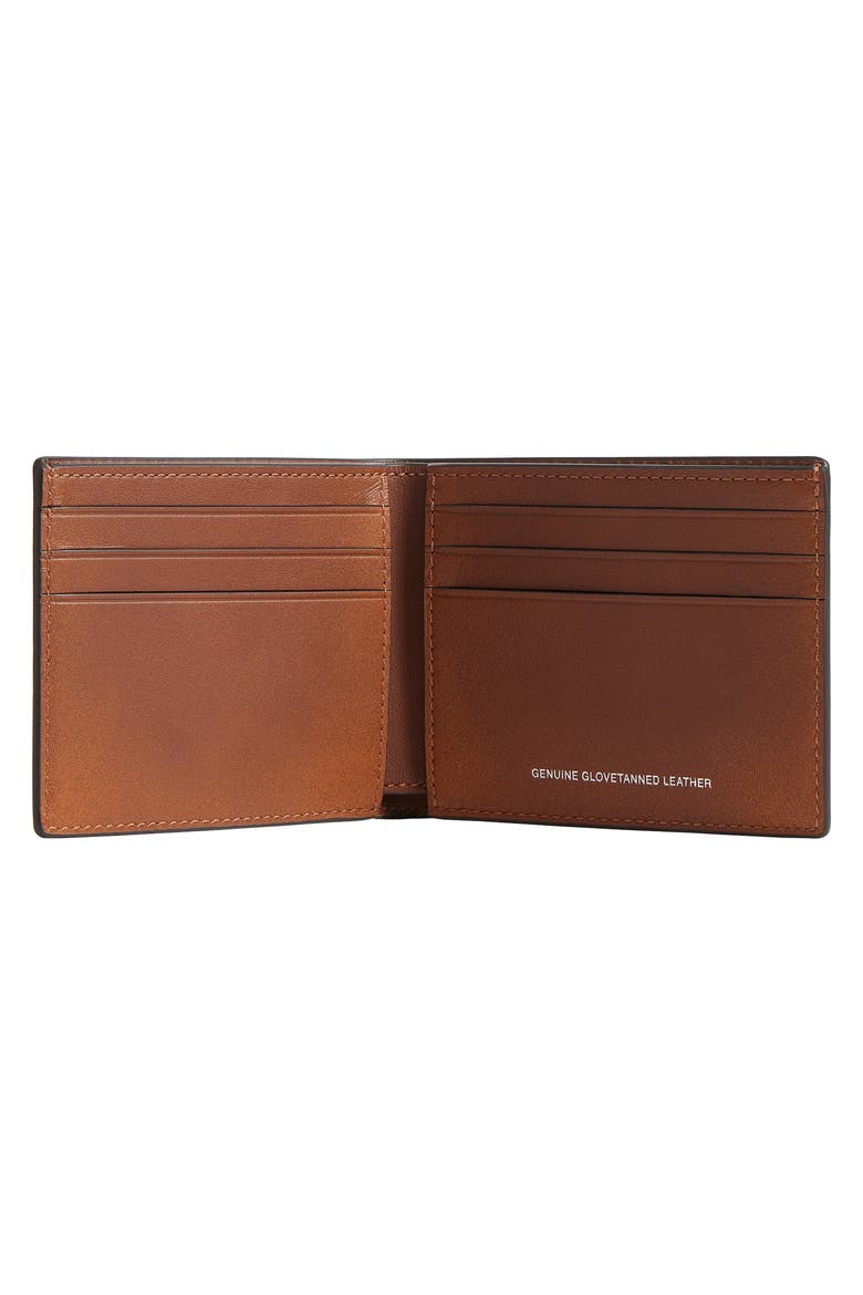 Slim Loved Leather Bifold Wallet, Alternate, color, SADDLE/ BURNT SIENNA