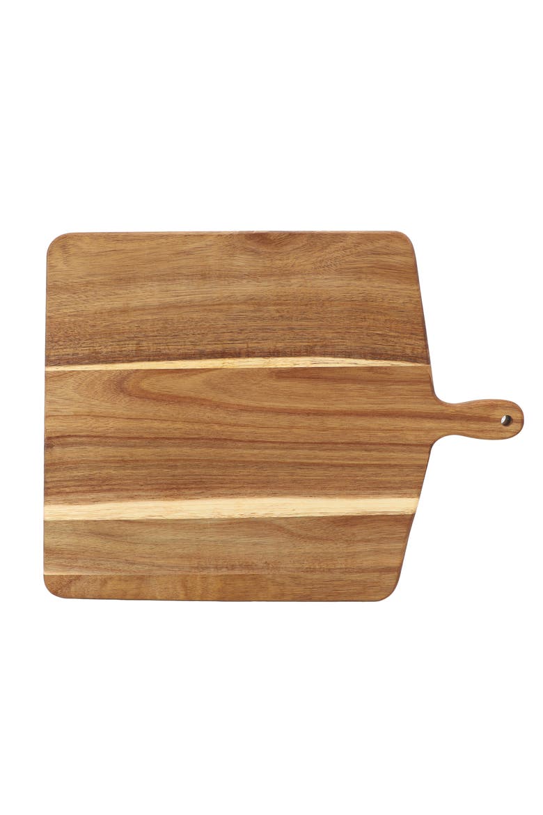 13 Inch Acacia Wood Square Serving Board, Alternate, color, Acacia