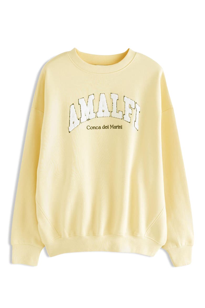 Bouclé Amalfi Graphic Sweatshirt, Main, color, NEUTRAL