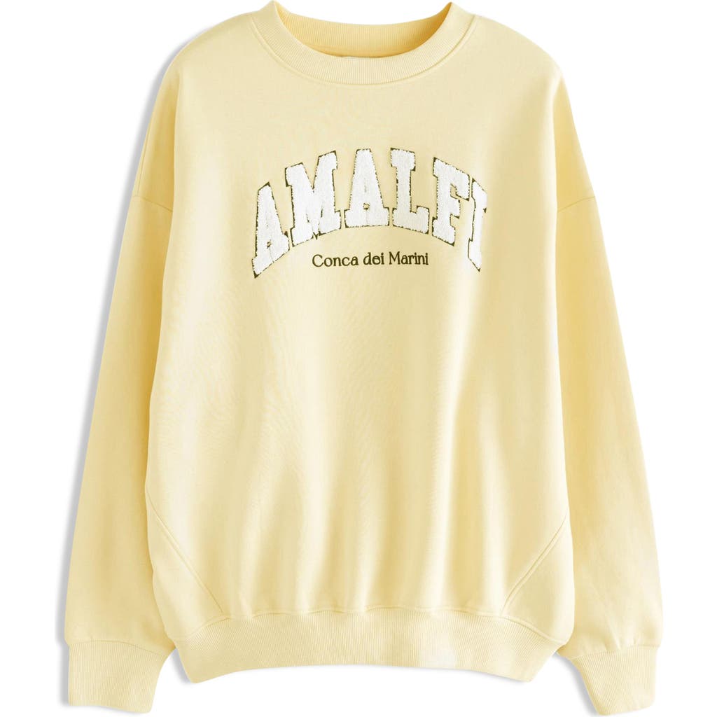 NEXT Bouclé Amalfi Graphic Sweatshirt in Neutral  product