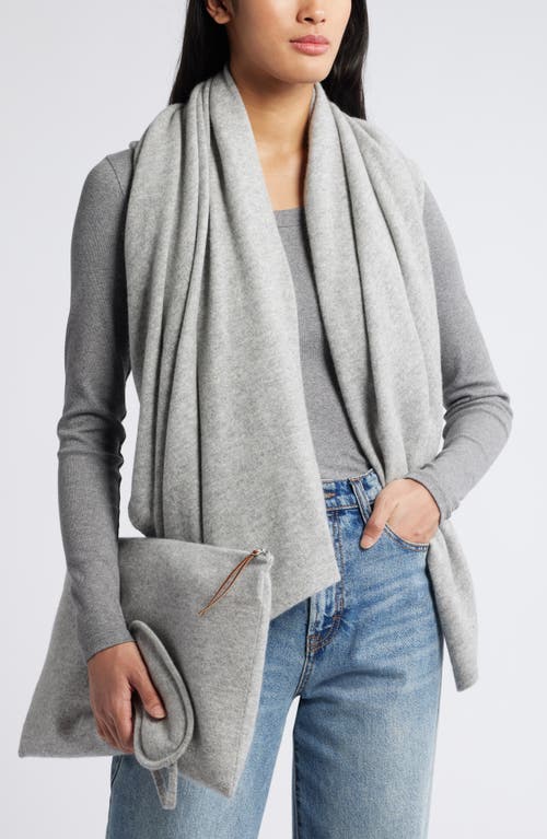 Nordstrom 3-piece Cashmere Travel Set In Grey Dove Heather