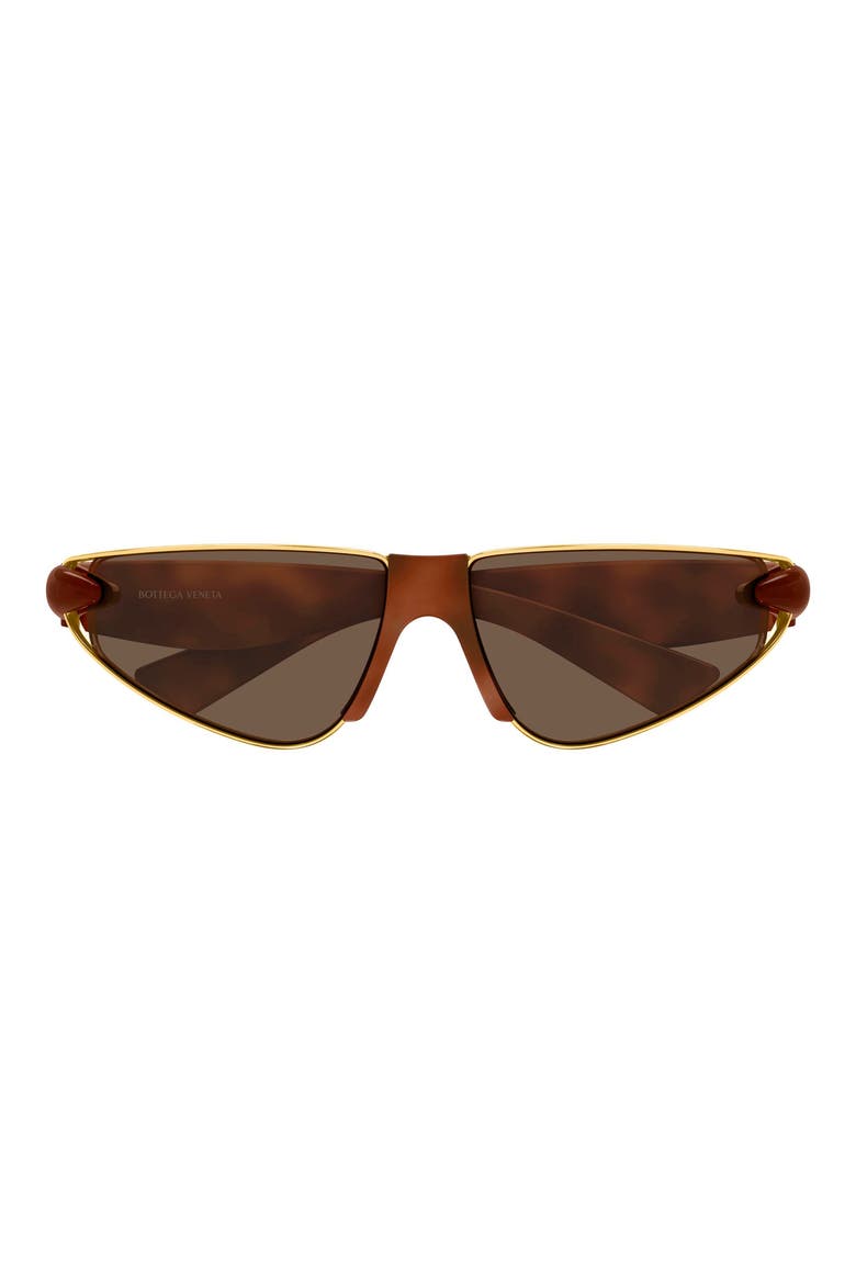 BV1523S 58mm Gradient Cat Eye Sunglasses, Main, color, HAVANA