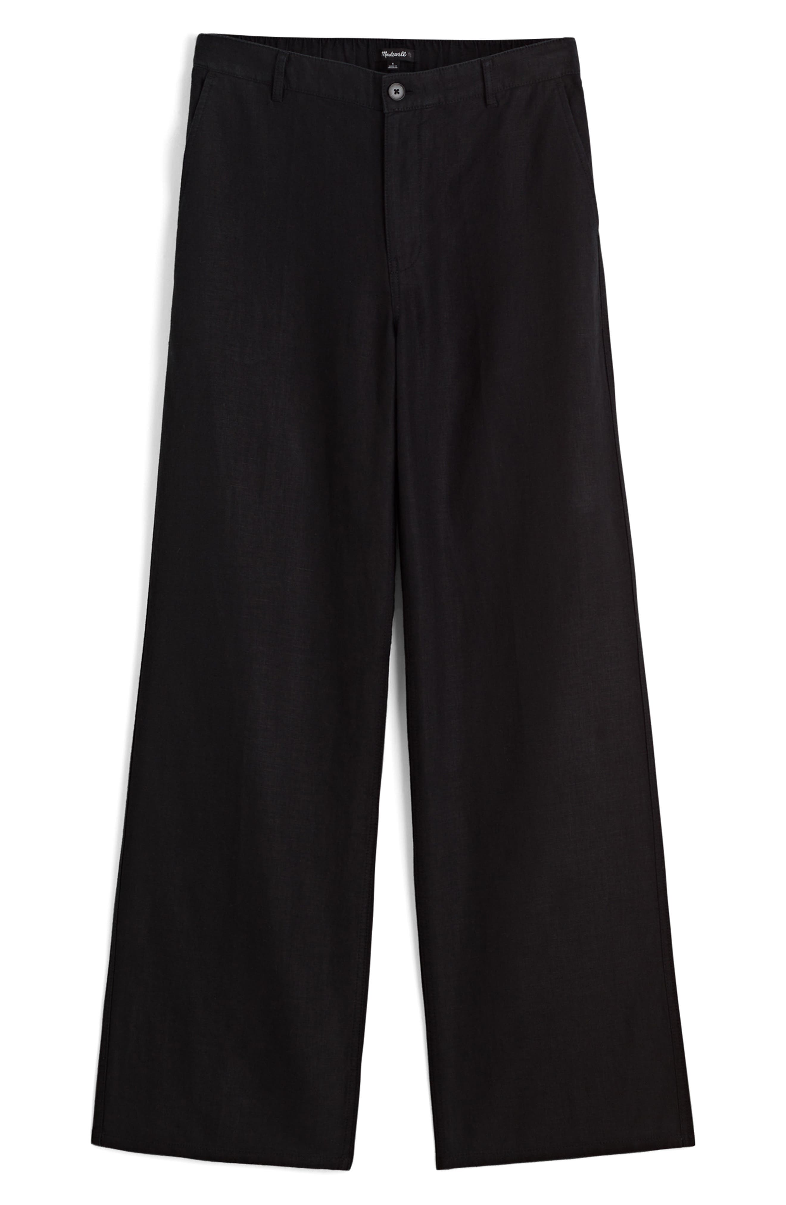 Zoe Relaxed Straight Leg Linen Pants (Women) | Nordstrom