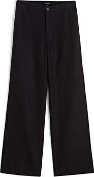 Madewell Zoe Relaxed Straight Leg Linen Pants